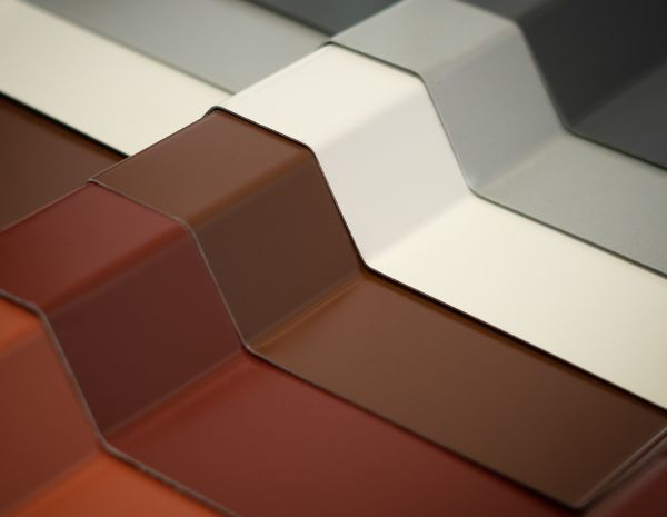 Trapezbleche in verschiedenen Farben
